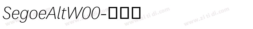 SegoeAltW00字体转换