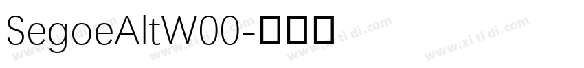SegoeAltW00字体转换