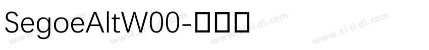 SegoeAltW00字体转换