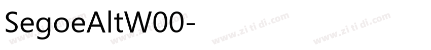 SegoeAltW00字体转换