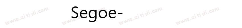 兰亭纤黑Segoe字体转换