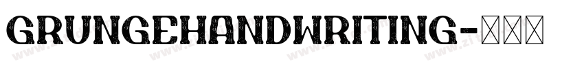 GrungeHandwriting字体转换