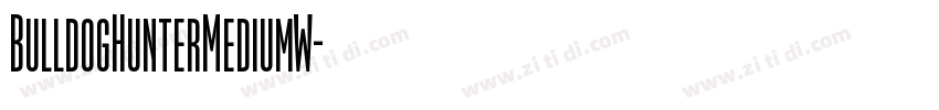BulldogHunterMediumW字体转换