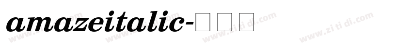 amazeitalic字体转换