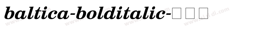 baltica-bolditalic字体转换
