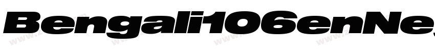 Bengali106enNegrita字体转换