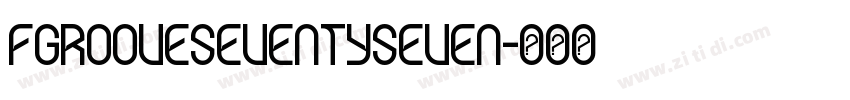 FgrooveSeventySeven字体转换
