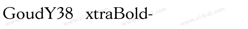 GoudY38ExtraBold字体转换