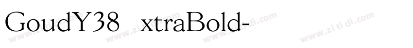 GoudY38ExtraBold字体转换