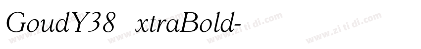 GoudY38ExtraBold字体转换
