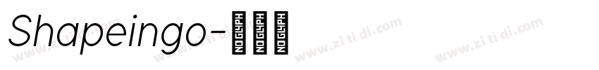 Shapeingo字体转换