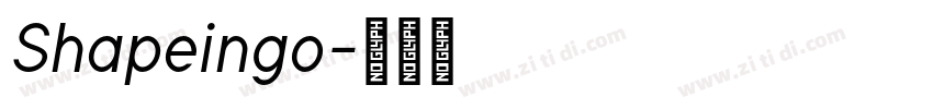 Shapeingo字体转换