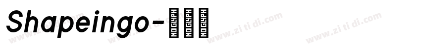 Shapeingo字体转换