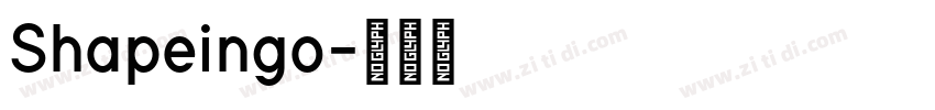 Shapeingo字体转换
