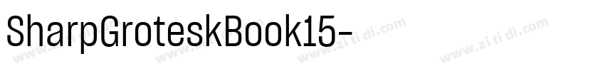SharpGroteskBook15字体转换