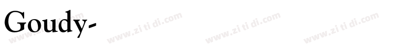 Goudy字体转换