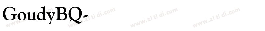 GoudyBQ字体转换