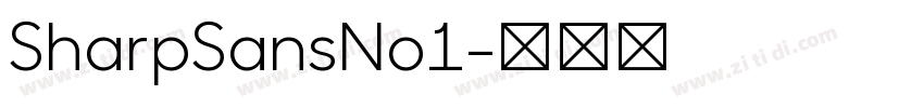 SharpSansNo1字体转换