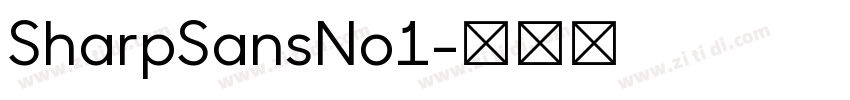 SharpSansNo1字体转换
