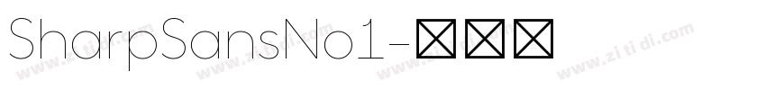 SharpSansNo1字体转换