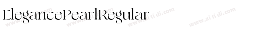 ElegancePearlRegular字体转换 ElegancePearlRegular字体转换