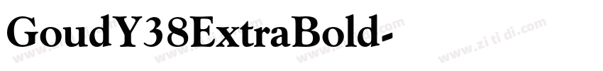 GoudY38ExtraBold字体转换