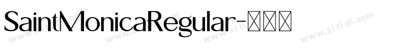 SaintMonicaRegular字体转换