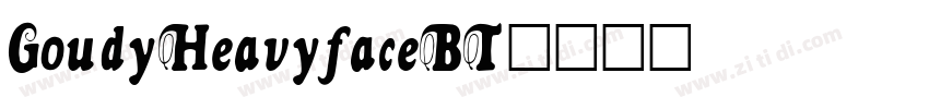 GoudyHeavyfaceBT字体转换