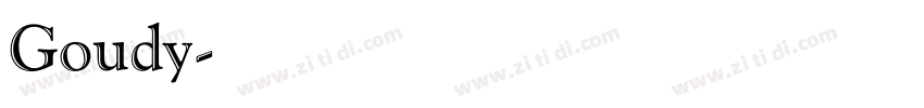 Goudy字体转换