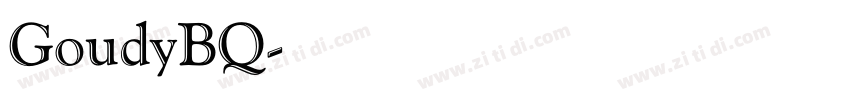 GoudyBQ字体转换