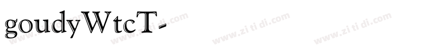 goudyWtcT字体转换