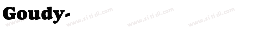 Goudy字体转换