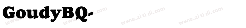 GoudyBQ字体转换