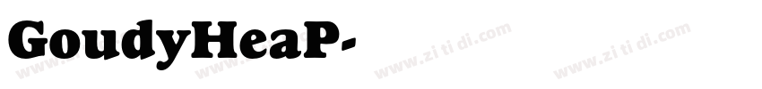 GoudyHeaP字体转换