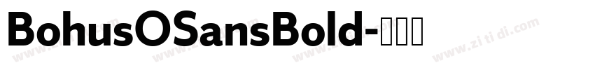 BohusOSansBold字体转换