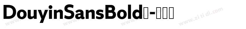 DouyinSansBold细字体转换