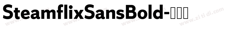 SteamflixSansBold字体转换