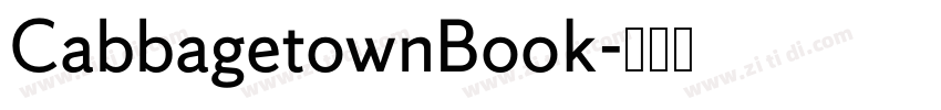 CabbagetownBook字体转换
