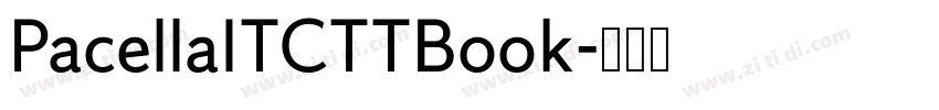 PacellaITCTTBook字体转换