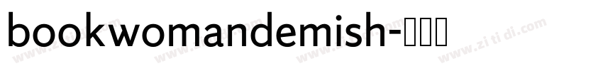 bookwomandemish字体转换