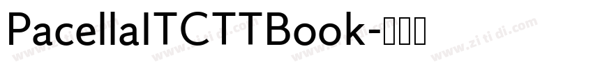 PacellaITCTTBook字体转换