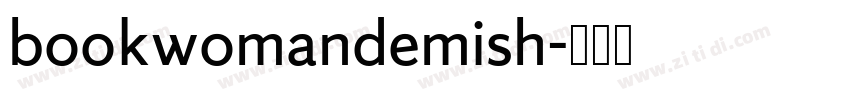 bookwomandemish字体转换