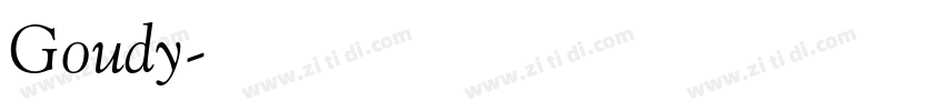 Goudy字体转换