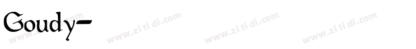 Goudy字体转换