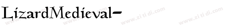 LizardMedieval字体转换