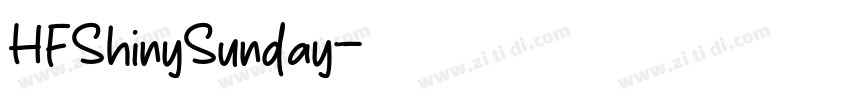 HFShinySunday字体转换
