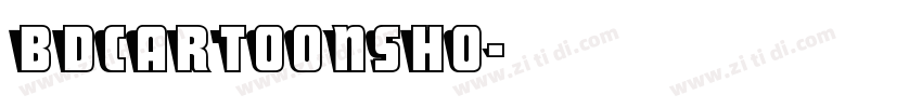 BDCartoonSho字体转换