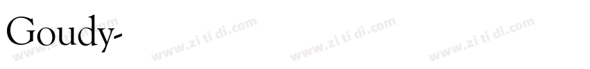 Goudy字体转换