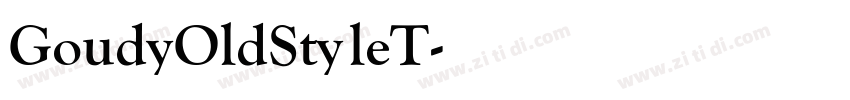 GoudyOldStyleT字体转换