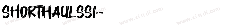 ShortHaulSSi字体转换